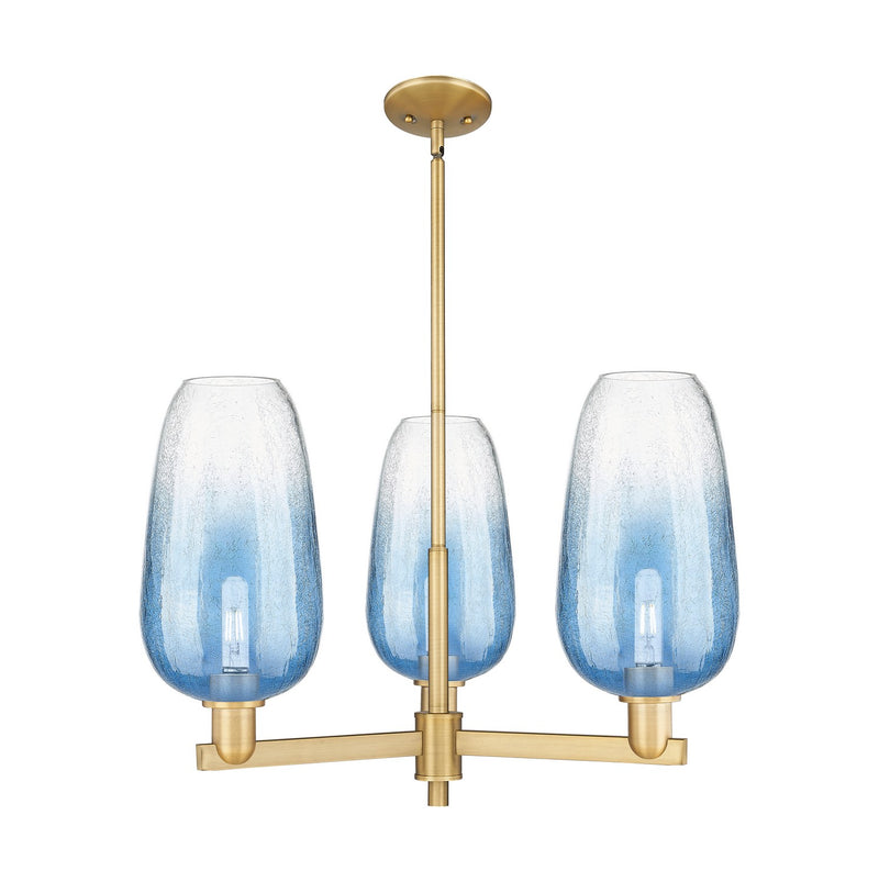 Innovations 716-3CR-BB-G484-7SB Three Light Flush Mount, Brushed Brass