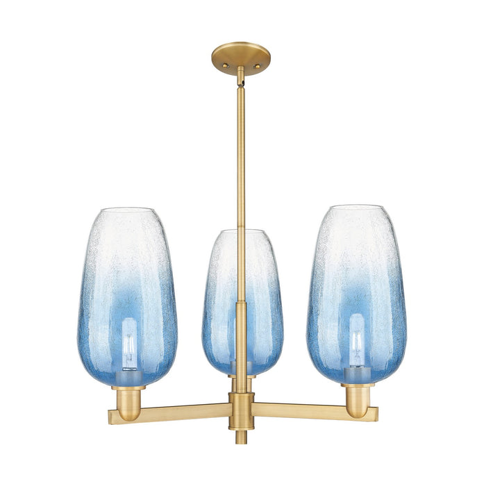 Innovations 716-3CR-BB-G484-7SB Three Light Flush Mount, Brushed Brass