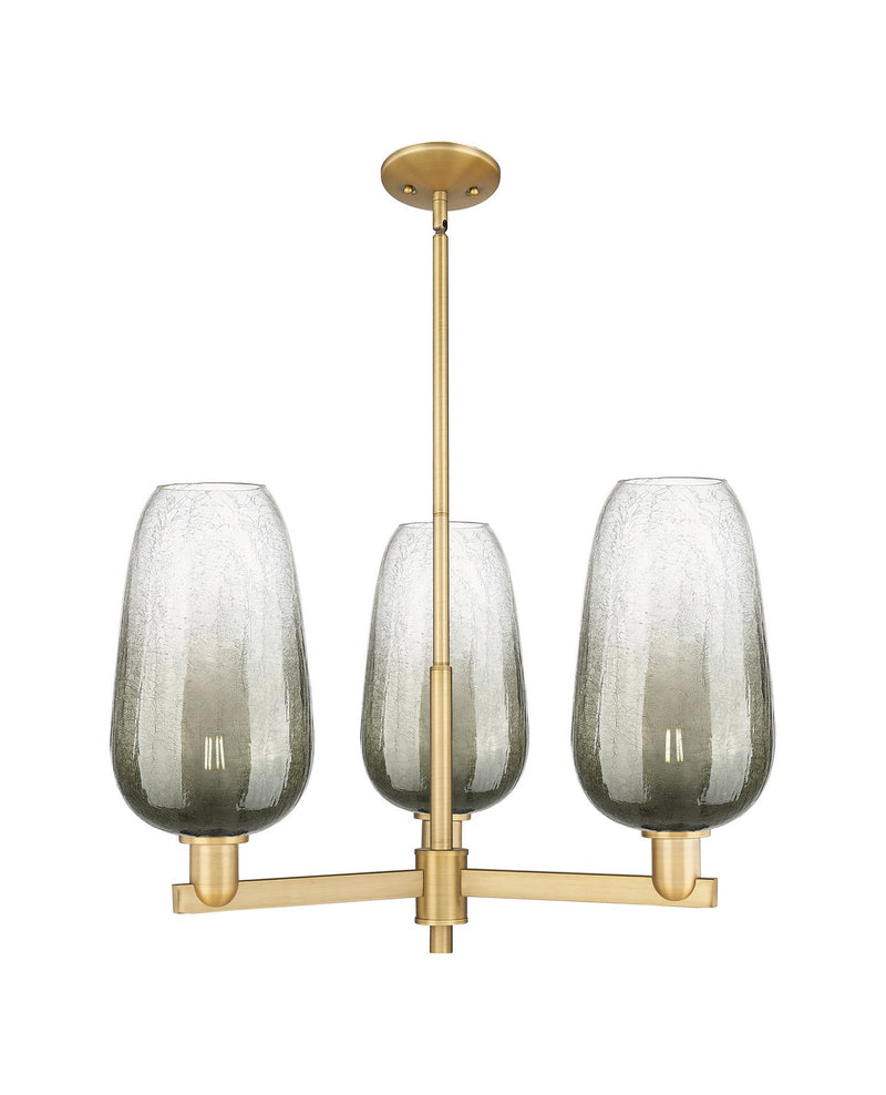 Innovations 716-3CR-BB-G484-7SL Three Light Flush Mount, Brushed Brass