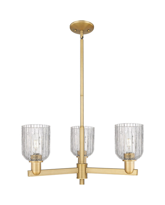 Innovations 716-3CR-BB-G559-5CL Three Light Flush Mount, Brushed Brass