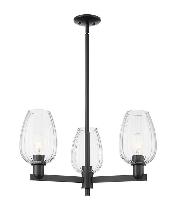 Innovations 716-3CR-BK-G457-6CL Three Light Flush Mount, Matte Black