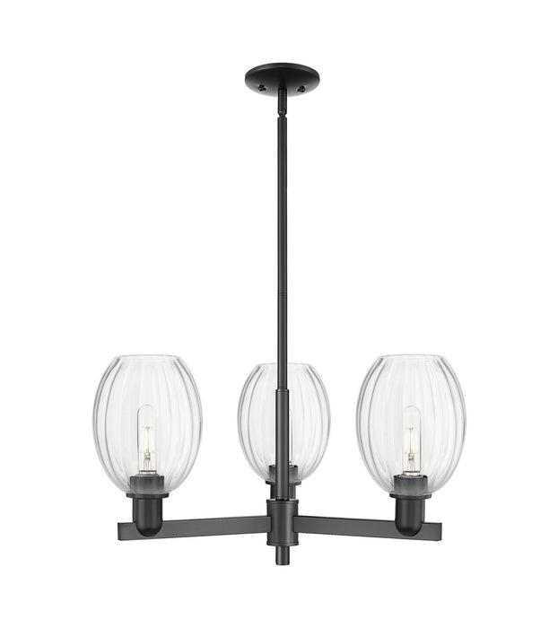 Innovations 716-3CR-BK-G459-6CL Three Light Flush Mount, Matte Black