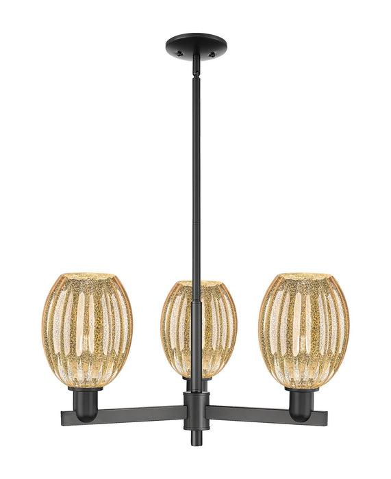 Innovations 716-3CR-BK-G459-6ME Three Light Flush Mount, Matte Black