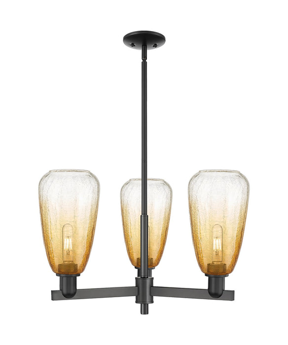 Innovations 716-3CR-BK-G480-6AM Three Light Flush Mount, Matte Black