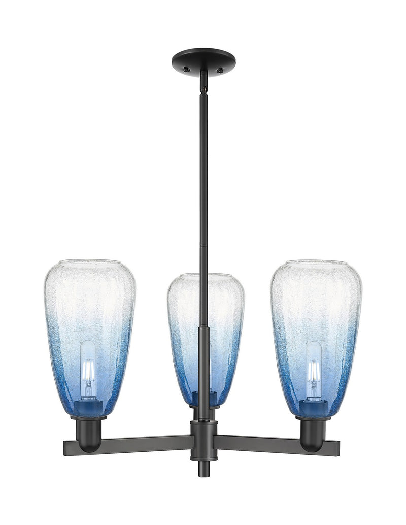 Innovations 716-3CR-BK-G480-6SB Three Light Flush Mount, Matte Black