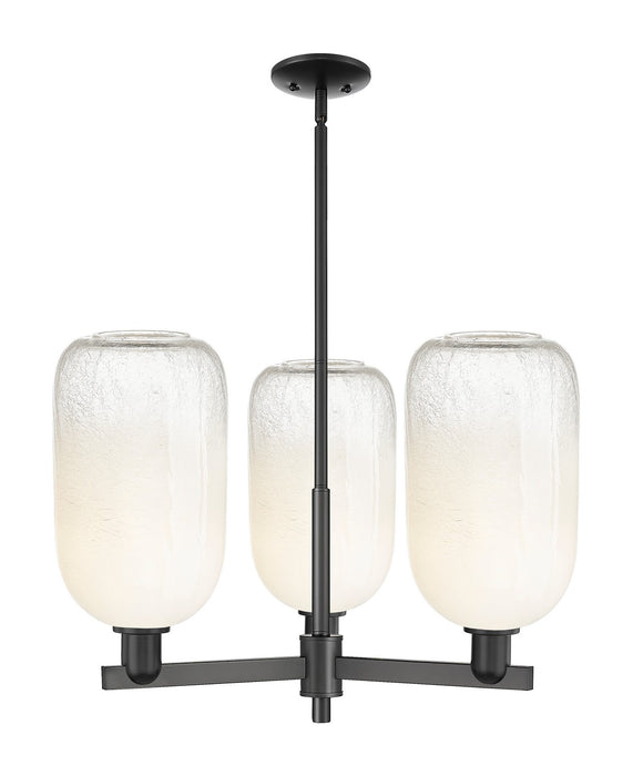 Innovations 716-3CR-BK-G482-7OP Three Light Flush Mount, Matte Black