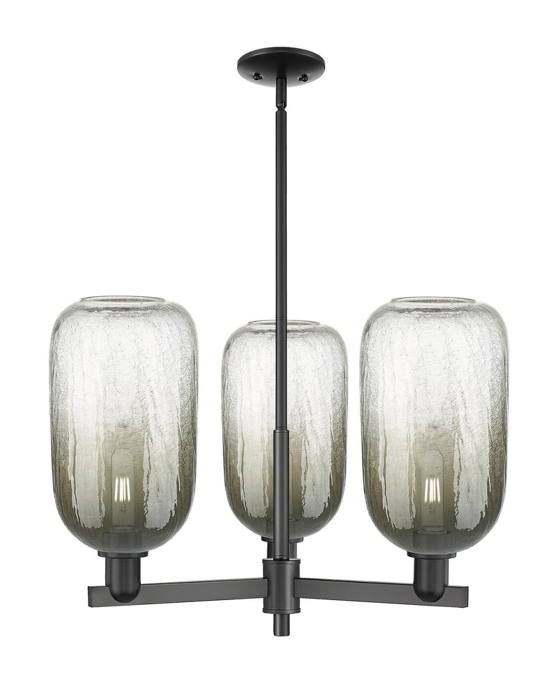 Innovations 716-3CR-BK-G482-7SL Three Light Flush Mount, Matte Black