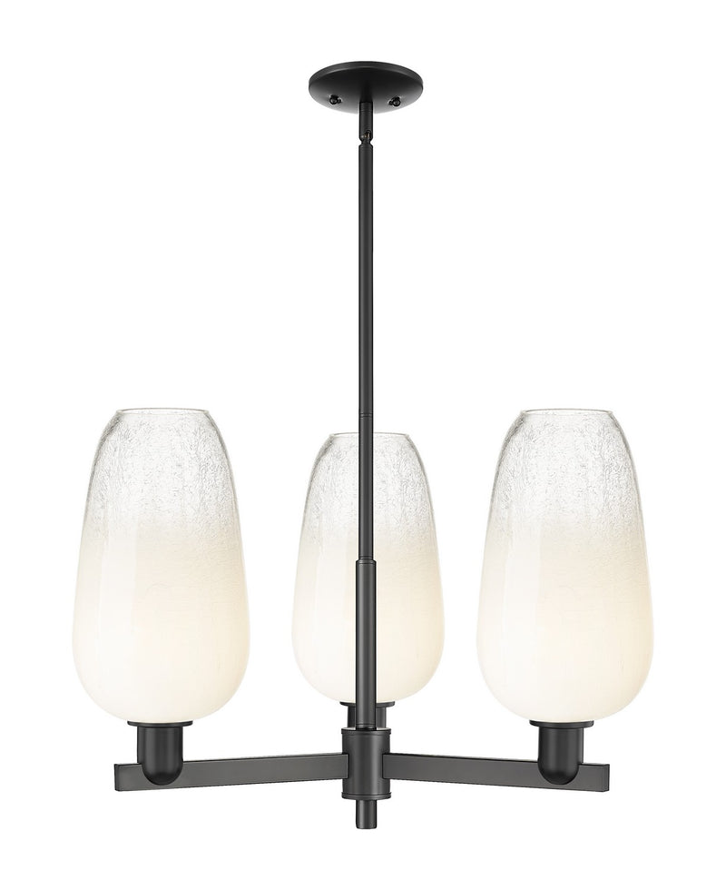 Innovations 716-3CR-BK-G484-7OP Three Light Flush Mount, Matte Black