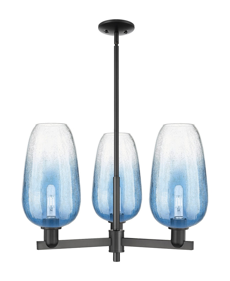 Innovations 716-3CR-BK-G484-7SB Three Light Flush Mount, Matte Black