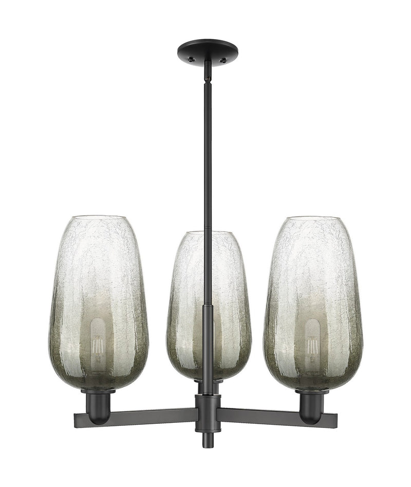 Innovations 716-3CR-BK-G484-7SL Three Light Flush Mount, Matte Black