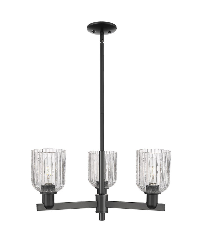 Innovations 716-3CR-BK-G559-5CL Three Light Flush Mount, Matte Black