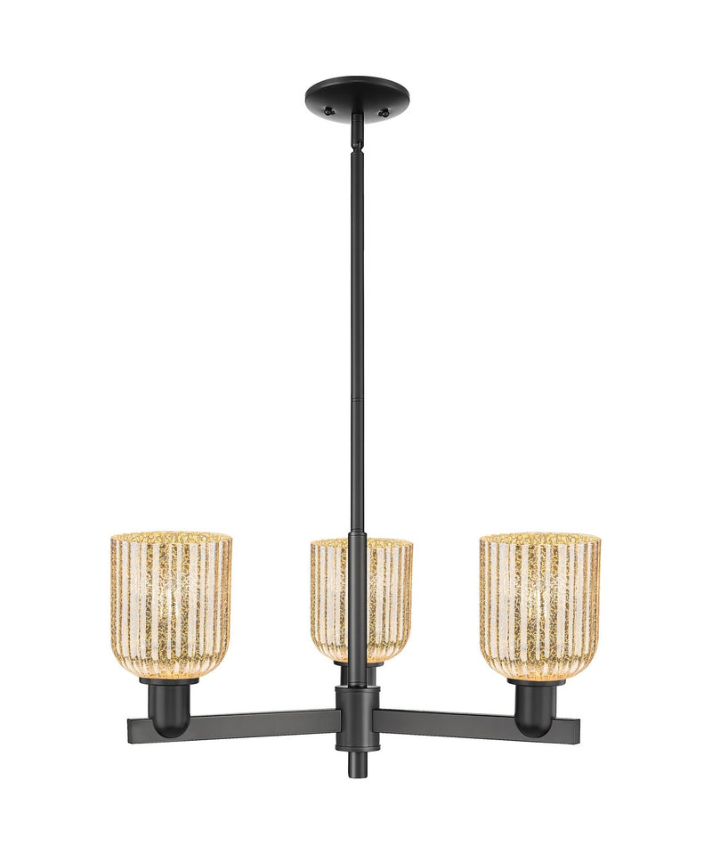 Innovations 716-3CR-BK-G559-5ME Three Light Flush Mount, Matte Black