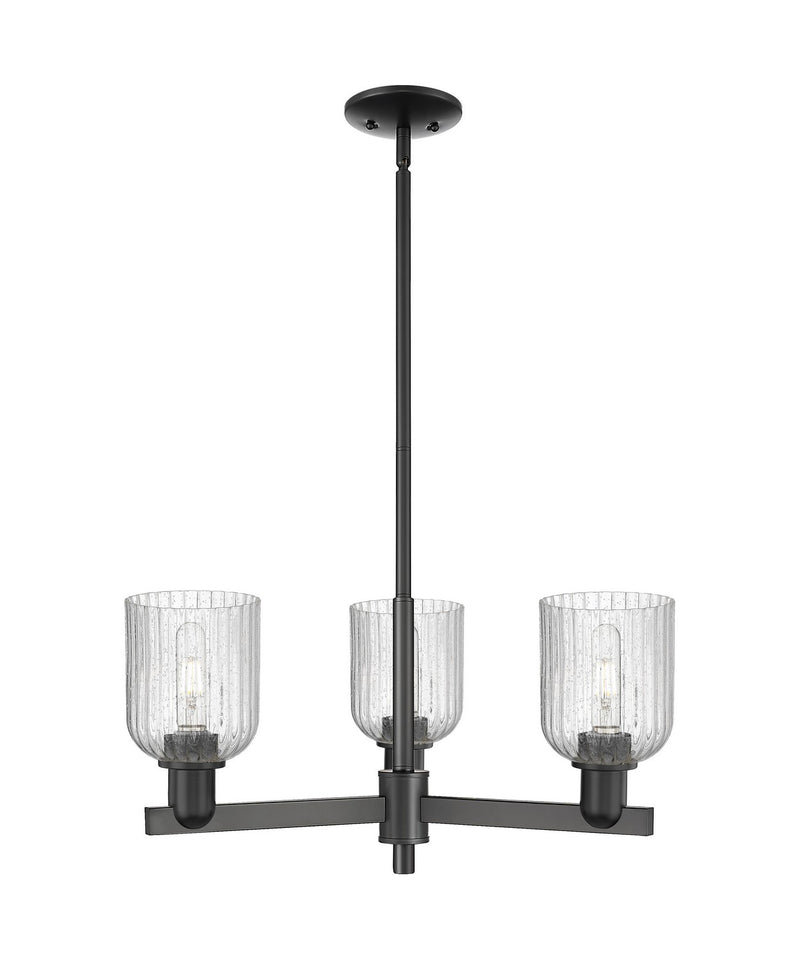 Innovations 716-3CR-BK-G559-5SDY Three Light Flush Mount, Matte Black