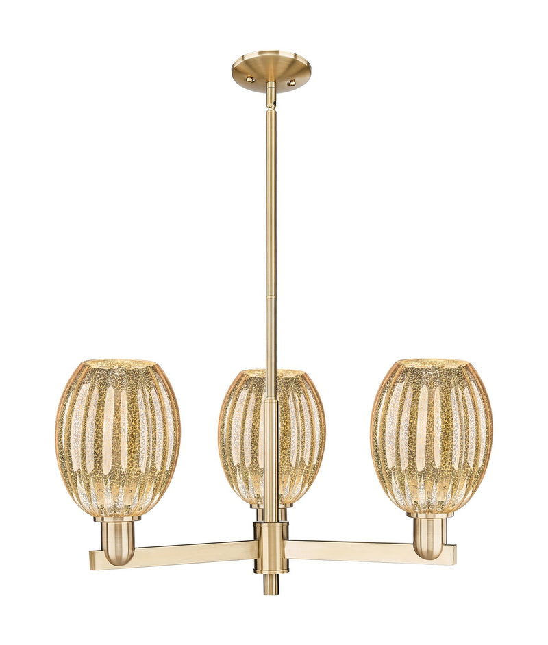 Innovations 716-3CR-CB-G459-6ME Three Light Flush Mount, Satin Nickel