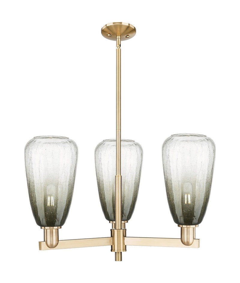 Innovations 716-3CR-CB-G480-6SL Three Light Flush Mount, Satin Nickel