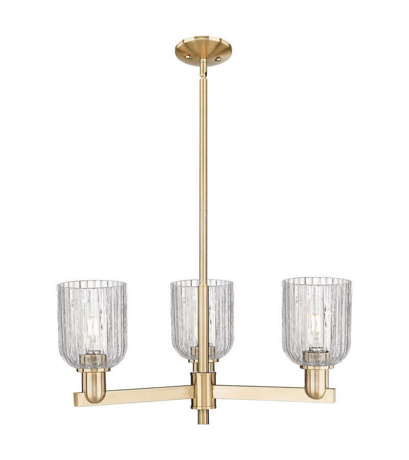 Innovations 716-3CR-CB-G559-5CL Three Light Flush Mount, Satin Nickel