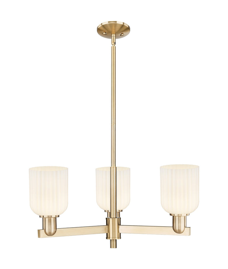 Innovations 716-3CR-CB-G559-5GWH Three Light Flush Mount, Satin Nickel