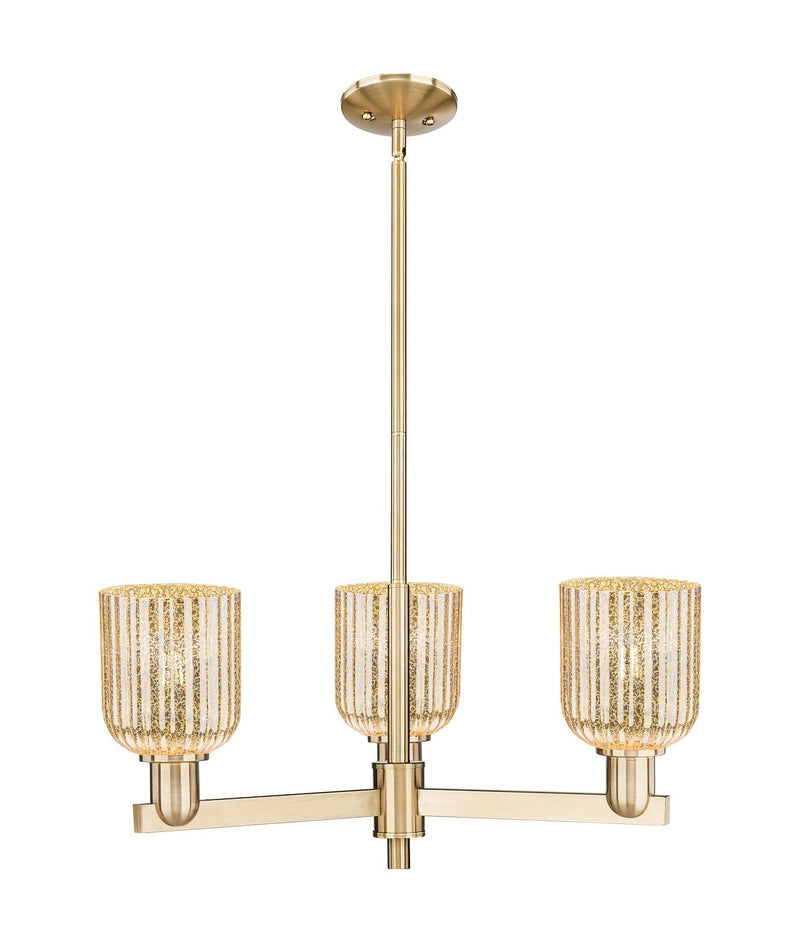 Innovations 716-3CR-CB-G559-5ME Three Light Flush Mount, Satin Nickel