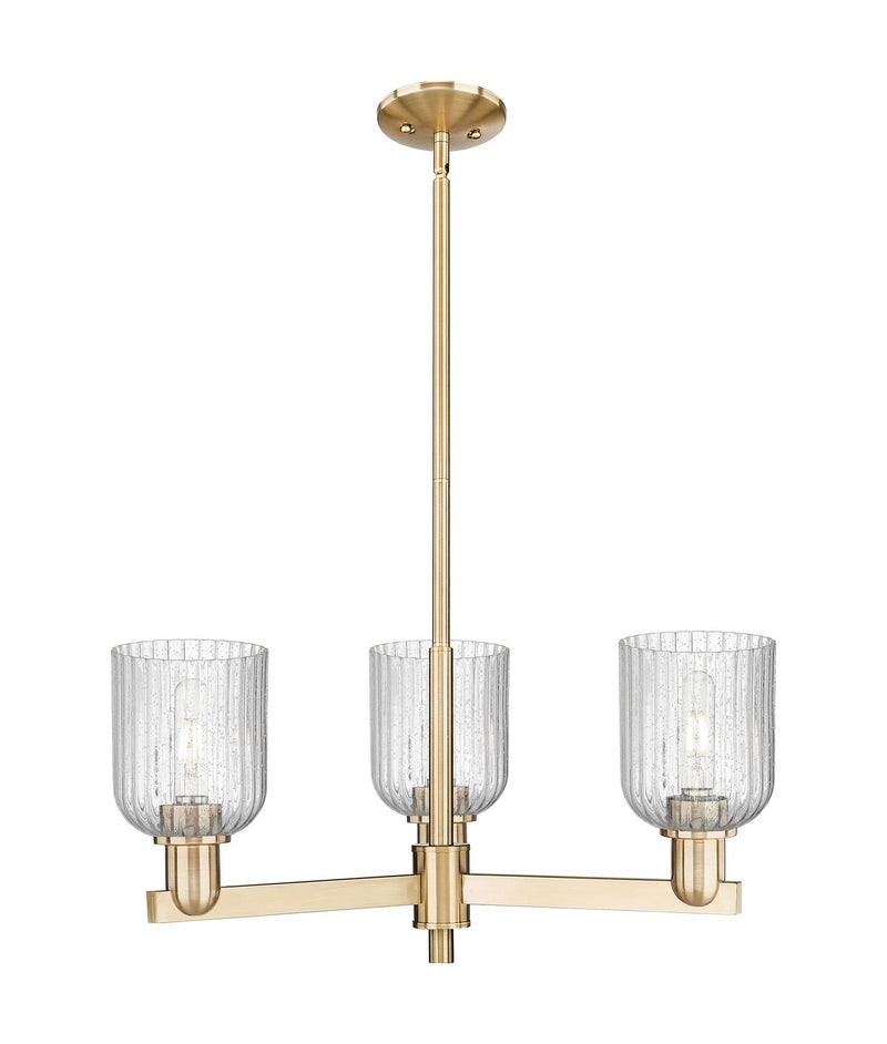 Innovations 716-3CR-CB-G559-5SDY Three Light Flush Mount, Satin Nickel