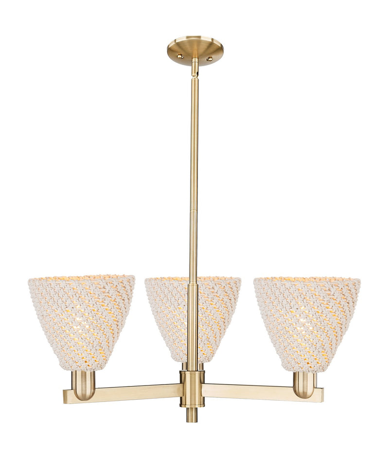Innovations 716-3CR-CB-NBD-75-NAT Three Light Flush Mount, Champagne Bronze