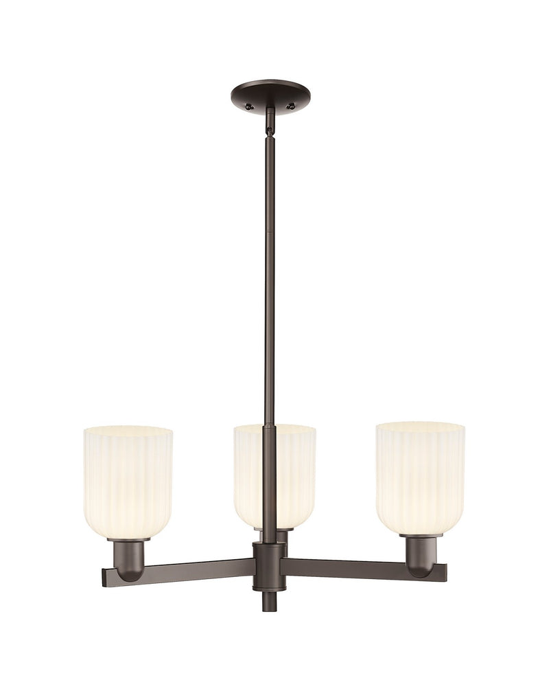 Innovations 716-3CR-OB-G559-5GWH Three Light Flush Mount, Oil Rubbed Bronze