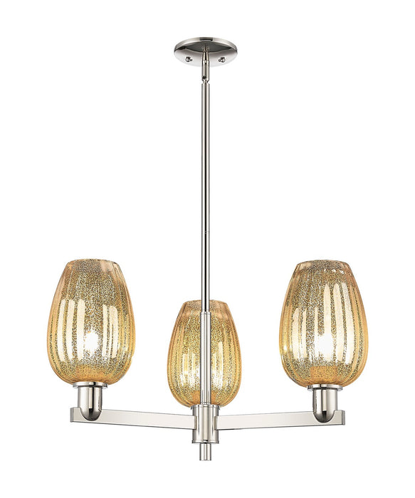 Innovations 716-3CR-PN-G457-6ME Three Light Flush Mount, Polished Nickel