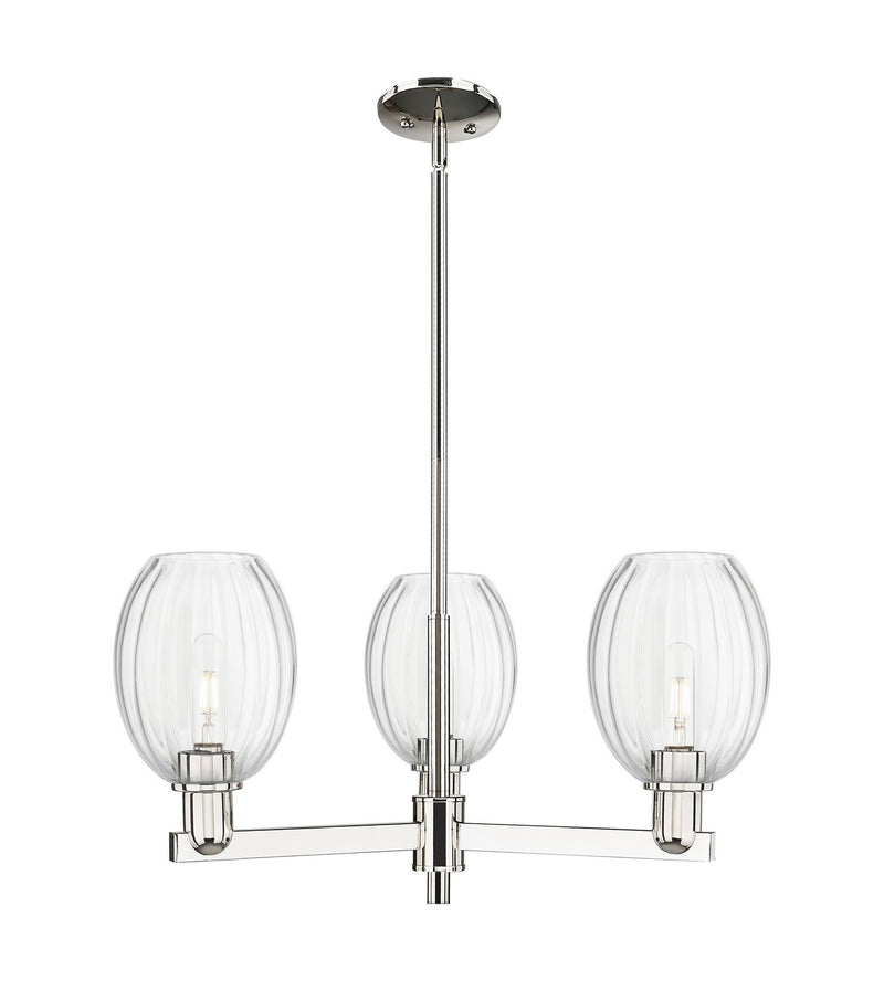 Innovations 716-3CR-PN-G459-6CL Three Light Flush Mount, Polished Nickel
