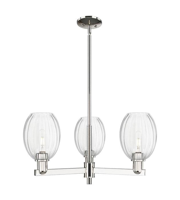 Innovations 716-3CR-PN-G459-6CL Three Light Flush Mount, Polished Nickel