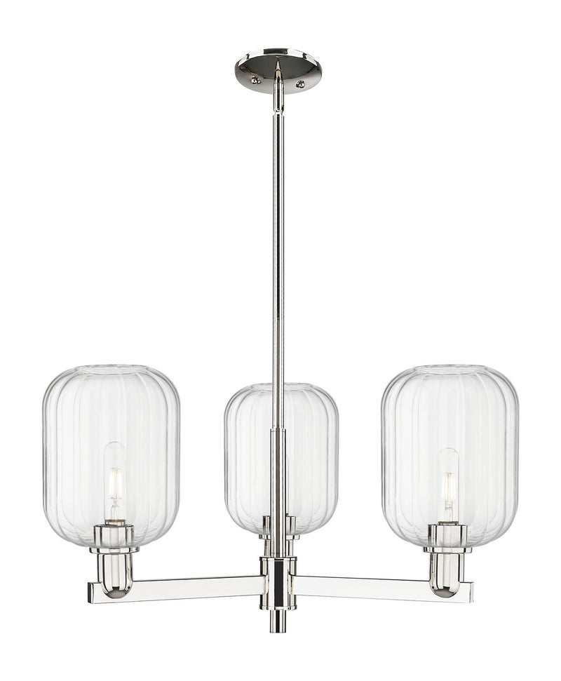 Innovations 716-3CR-PN-G460-7CL Three Light Flush Mount, Polished Nickel