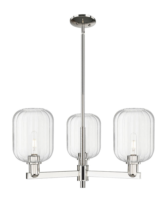 Innovations 716-3CR-PN-G460-7CL Three Light Flush Mount, Polished Nickel