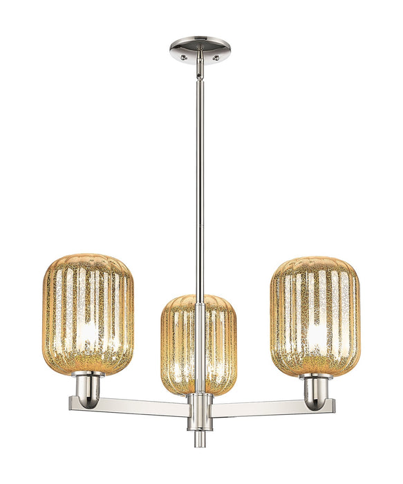 Innovations 716-3CR-PN-G460-7ME Three Light Flush Mount, Polished Nickel