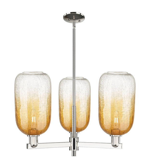 Innovations 716-3CR-PN-G482-7AM Three Light Flush Mount, Polished Nickel
