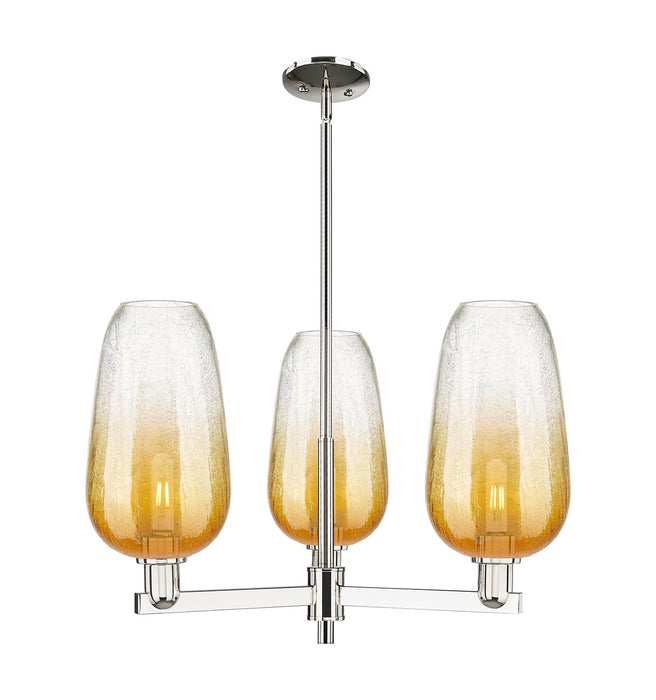 Innovations 716-3CR-PN-G484-7AM Three Light Flush Mount, Polished Nickel