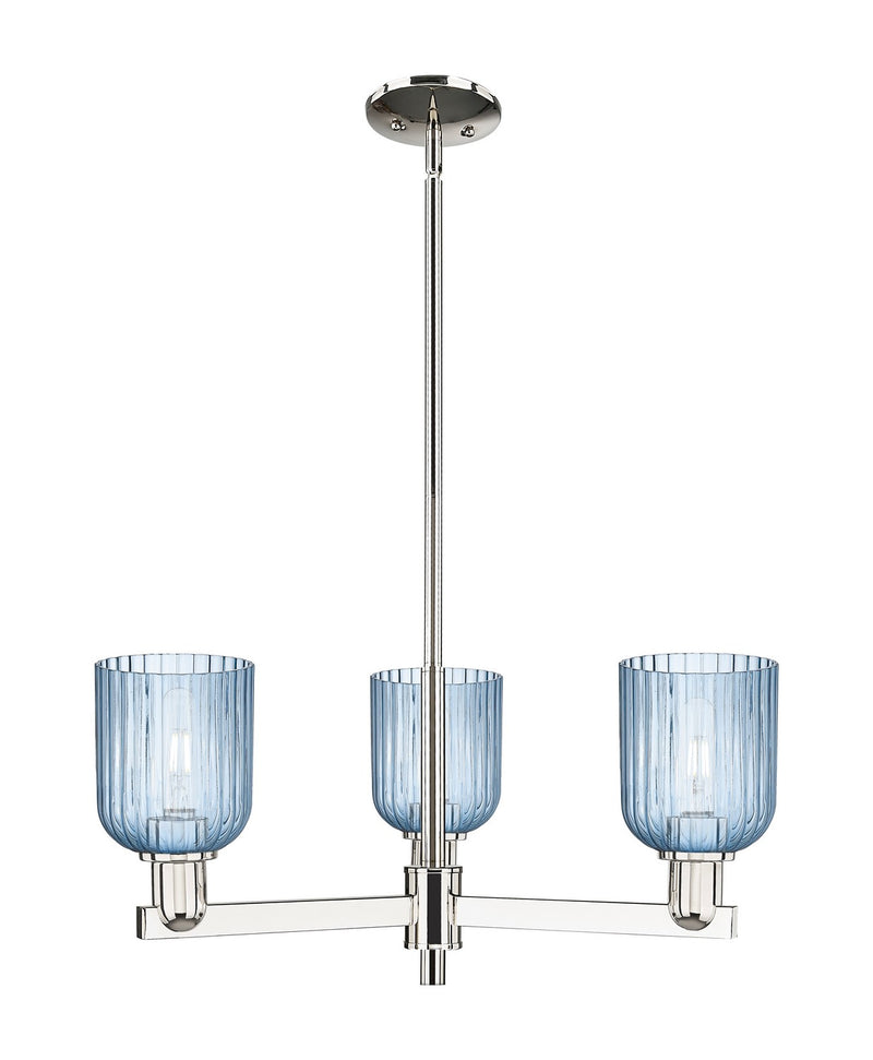 Innovations 716-3CR-PN-G559-5BL Three Light Flush Mount, Polished Nickel