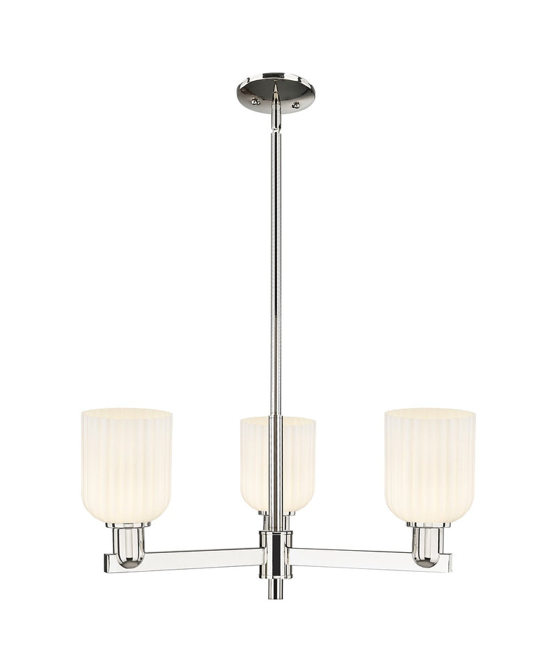 Innovations 716-3CR-PN-G559-5GWH Three Light Flush Mount, Polished Nickel