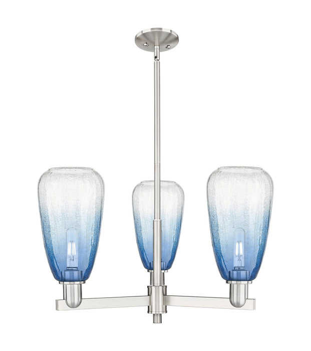 Innovations 716-3CR-SN-G480-6SB Three Light Flush Mount, Satin Nickel