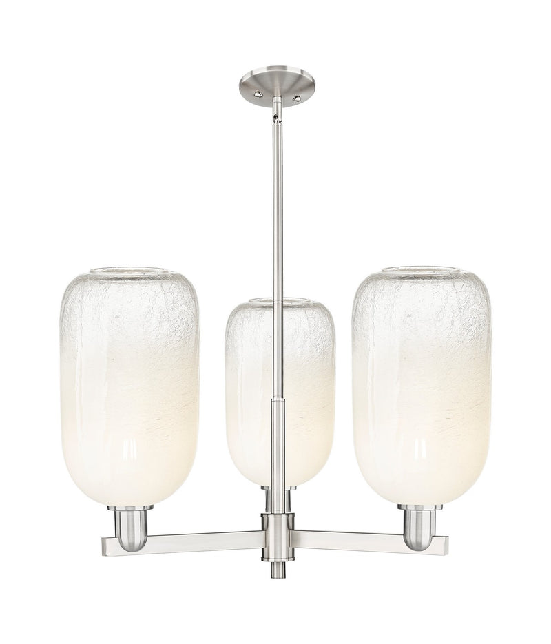 Innovations 716-3CR-SN-G482-7OP Three Light Flush Mount, Satin Nickel