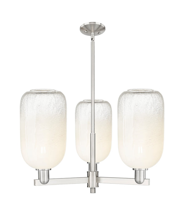 Innovations 716-3CR-SN-G482-7OP Three Light Flush Mount, Satin Nickel