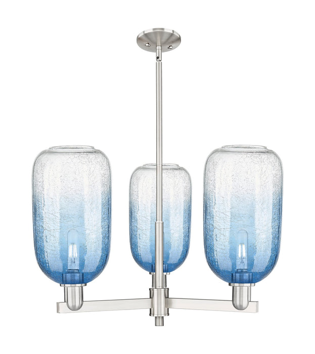 Innovations 716-3CR-SN-G482-7SB Three Light Flush Mount, Satin Nickel