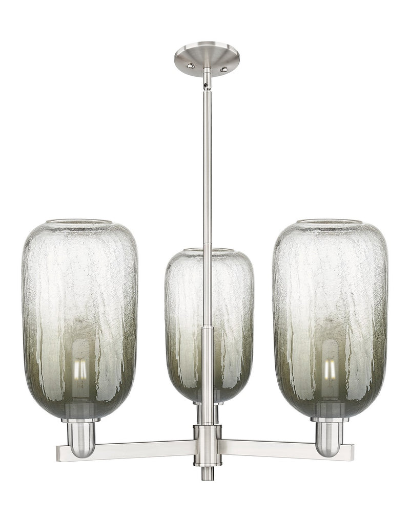 Innovations 716-3CR-SN-G482-7SL Three Light Flush Mount, Satin Nickel