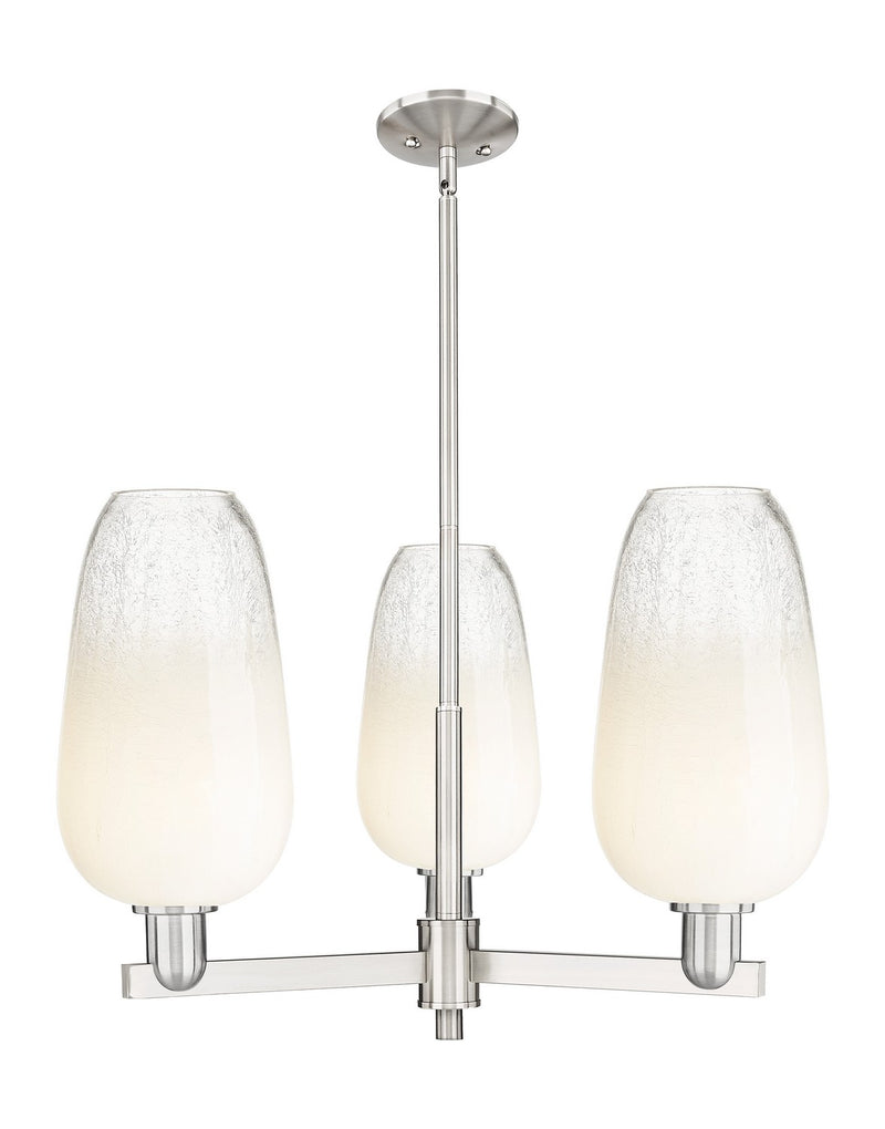 Innovations 716-3CR-SN-G484-7OP Three Light Flush Mount, Satin Nickel