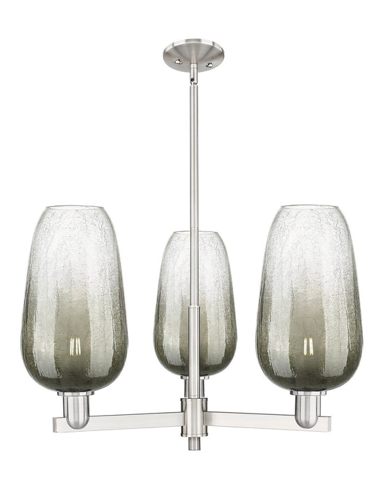 Innovations 716-3CR-SN-G484-7SL Three Light Flush Mount, Satin Nickel