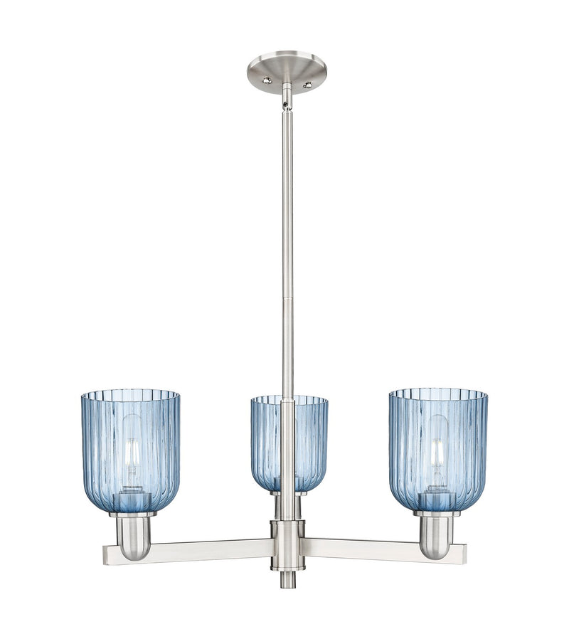 Innovations 716-3CR-SN-G559-5BL Three Light Flush Mount, Satin Nickel