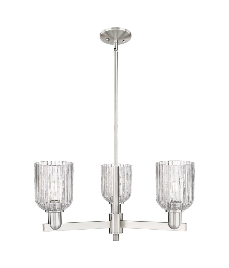 Innovations 716-3CR-SN-G559-5CL Three Light Flush Mount, Satin Nickel