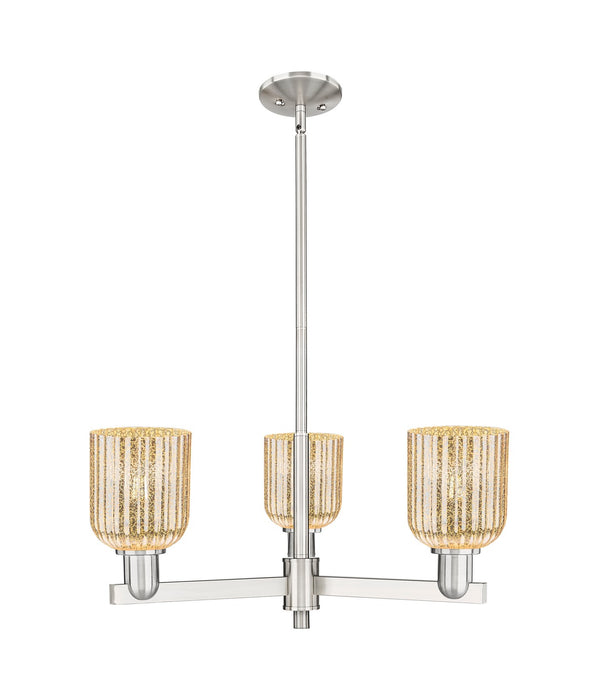 Innovations 716-3CR-SN-G559-5ME Three Light Flush Mount, Satin Nickel