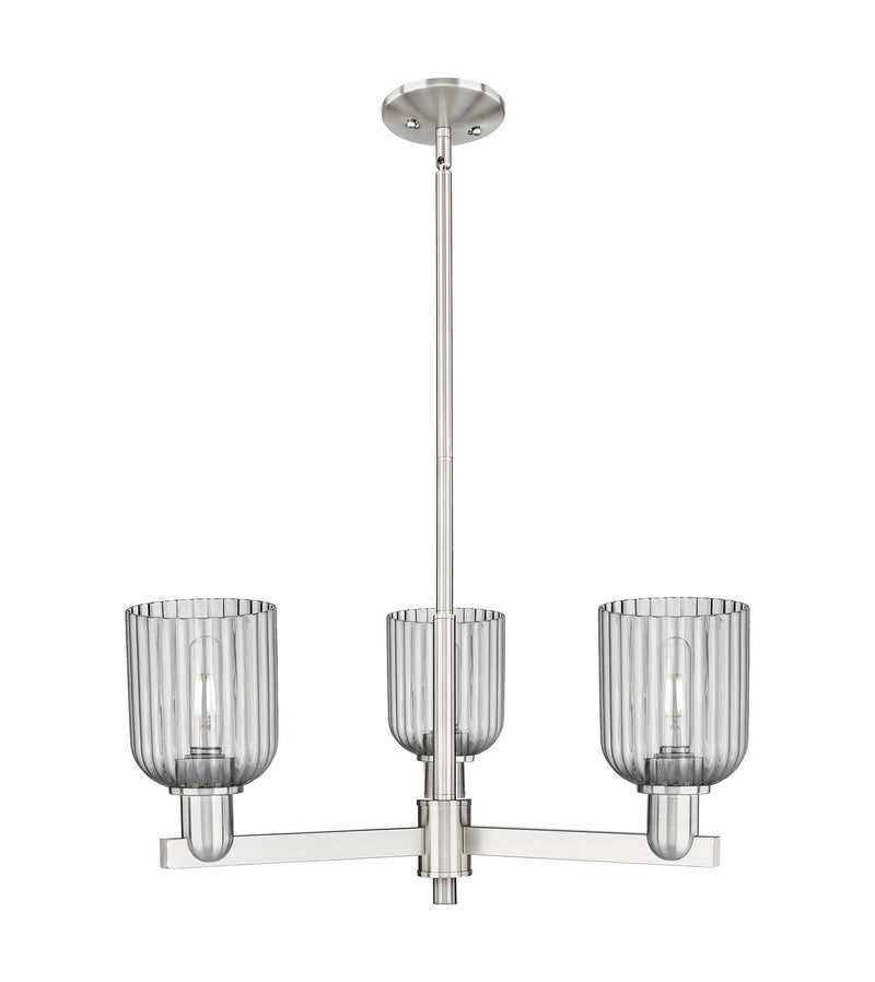Innovations 716-3CR-SN-G559-5SM Three Light Flush Mount, Satin Nickel