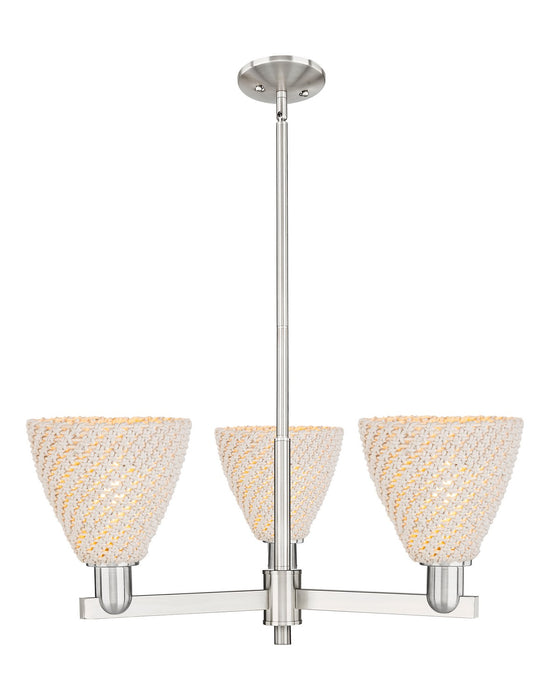 Innovations 716-3CR-SN-NBD-75-NAT Three Light Flush Mount, Satin Nickel