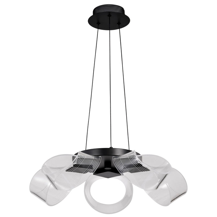 Nuvo Lighting 62-2036 LED Chandelier, Matte Black