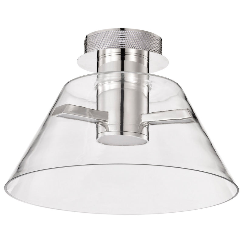 Nuvo Lighting 62-2053 LED Semi Flush Mount, Polished Nickel