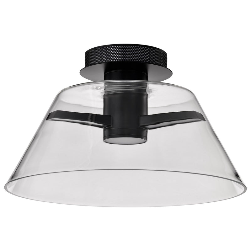 Nuvo Lighting 62-2064 LED Semi Flush Mount, Matte Black
